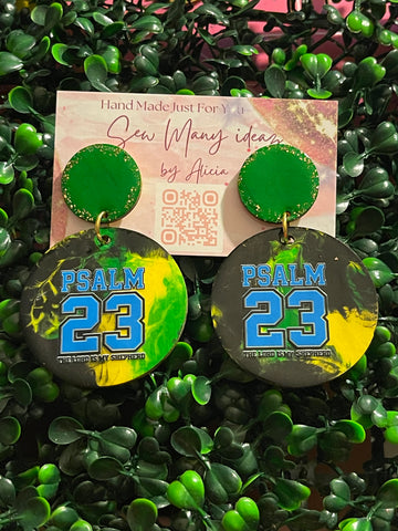 Psalm 23 Jamaica Inspired Earrings – Handmade Faith Collection