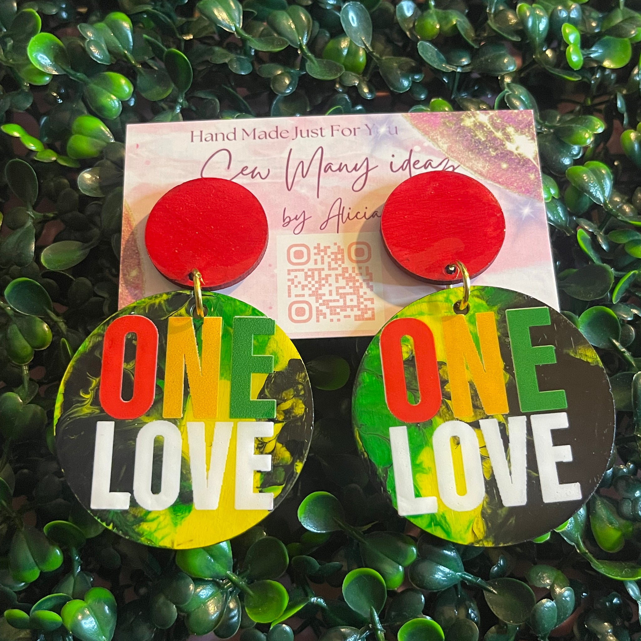 One Love Handmade Jamaican Earrings 🇯🇲 | Support Families in Jamaica
