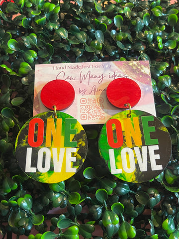One Love Handmade Jamaican Earrings 🇯🇲 | Support Families in Jamaica